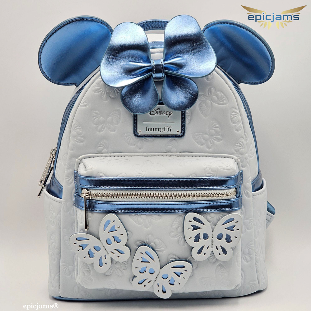 Loungefly Disney Minnie Mouse Blue Butterfly Mini Backpack